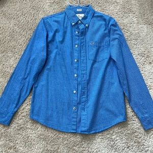 Nice blue button-down shirt- NEVER WORN